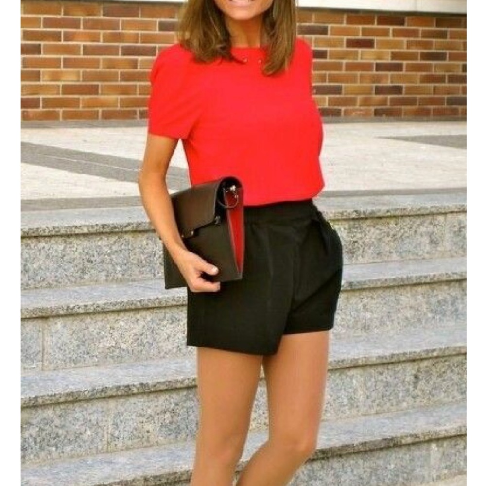 Red Silk Top